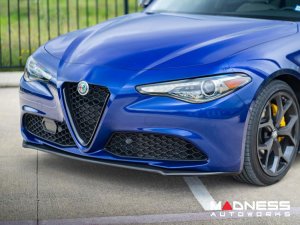 Alfa Romeo Giulia Front Spoiler - Carbon Fiber - Italia Style - Stile Italia - Base Model - V1 - One Piece Design 
